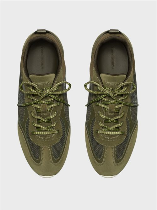 Low-Top Sneaker in Leather, Suede and Mesh TORY BURCH | 176839300